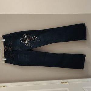 Ladies Wrangler Jeans with Cross Applique